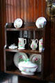 China service in pantry at Nichols House Museum. Boston, MA.