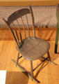 Windsor chair with rockers & caned cot from Henry David Thoreau's house on Walden Pond at Concord Museum. Concord, MA.