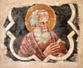 Veneto-Byzantine fresco of saint at Hammond Castle Museum. Gloucester, MA.