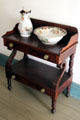Washstand with pitcher & basin at Rev. John Hale House. Beverly, MA.