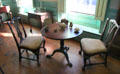 Table & chairs in parlor at Jeremiah Lee Mansion. Marblehead, MA.
