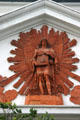 Angel of Truth by Antonio Capellano in pediment of First Unitarian Church. Baltimore, MD.