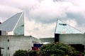 Twin truncated pyramids of National Aquarium. Baltimore, MD.