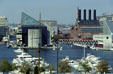National Aquarium & Power Plant from Federal Hill. Baltimore, MD.