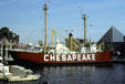 Lightship 116 Chesapeake at Baltimore Maritime Museum. Baltimore, MD.