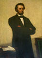 Portrait of Abraham Lincoln by Albion Harris Bicknell in Maine State Capitol. Augusta, ME.