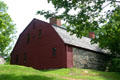 Old Goal which served as Maine's jail up to the American Revolution with a gambrel roof added in the 1800s. York, ME.