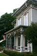 Italianate facade of house at N. Hanchett at Grand St. Coldwater, MI.