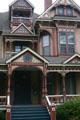 Entrance details of Skeels House on West Pearl St. Coldwater, MI.