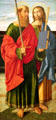St Paul & St James the Elder tempura painting by Cristoforo Caselli at Detroit Institute of Arts. Detroit, MI.