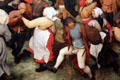 Detail of Wedding Dance painting by Pieter Brueghel the Elder at Detroit Institute of Arts. Detroit, MI.