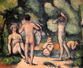 Bathers painting by Paul Cézanne at Detroit Institute of Arts. Detroit, MI.