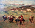 Jockeys on Horseback Before Distant Hills painting by Edgar Degas at Detroit Institute of Arts. Detroit, MI.