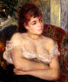 Woman in an Armchair painting by Pierre-Auguste Renoir at Detroit Institute of Arts. Detroit, MI.