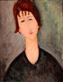 Portrait of a Woman by Amedeo Modigliani at Detroit Institute of Arts. Detroit, MI.