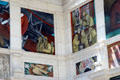 Northwest corner scenes of Detroit Industry Murals by Diego Rivera at Detroit Institute of Arts. Detroit, MI.