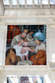 Scene of baby being vaccinated on Detroit Industry Murals by Diego Rivera at Detroit Institute of Arts. Detroit, MI.