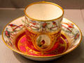 Porcelain cup & saucer by Sèvres Manuf., France at Detroit Institute of Arts. Detroit, MI.