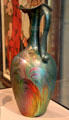 Earthenware iridescent ewer by Jacques Sicard of Weller Pottery of Zanesville, Ohio at Detroit Institute of Arts. Detroit, MI.