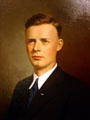 Portrait of Charles Lindbergh at Henry Ford Museum. Dearborn, MI.