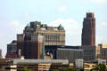 Book-Cadillac Detroit hotel & reddish David Stott Building by Donaldson & Meier. Detroit, MI.