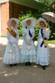 Suffragettes in period costumes at Greenfield Village. Dearborn, MI.