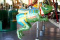 Dressed frog on Herschell-Spillman Carousel at Greenfield Village. Dearborn, MI.