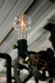 Incandescent light bulb in Edison's Menlo Park Laboratory at Greenfield Village. Dearborn, MI.