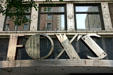 Art Deco sign for Fox's movie theater on Monroe Center NW. Grand Rapids, MI.
