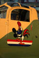 Bantam Rooster painted on door of Bell P39-Q Airacobra at Air Zoo. Kalamazoo, MI.