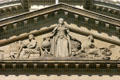 Pediment sculpture of Michigan State Capitol. Lansing, MI.