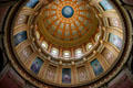 Inside of dome of Michigan State Capitol. Lansing, MI.