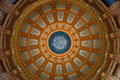 Looking up into dome of Michigan State Capitol. Lansing, MI