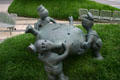 Police "Rockman" sculpture by Tom Otterness at US Federal Courthouse. Minneapolis, MN.