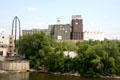 Pillsbury Mill overlooking Mississippi River. Minneapolis, MN.