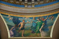 Section on discovery of Rotunda mural "The Civilization of the Northwest" by Edward Emerson Simmons at Minnesota State Capitol. St. Paul, MN.