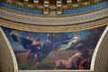 Section on taming wilderness of Rotunda mural "The Civilization of the Northwest" by Edward Emerson Simmons at Minnesota State Capitol. St. Paul, MN.