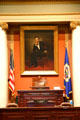 House speaker's chair in Minnesota State Capitol. St. Paul, MN.