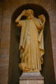 Statue of St Mark with winged lion at Cathedral of Saint Paul. St. Paul, MN.