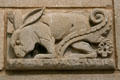 Donkey relief carved on Mayo Clinic Plummer Building. Rochester, MN.
