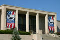 Entrance of Harry S. Truman Presidential Museum & Library. Independence, MO