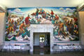 Mural 1958-61 by Thomas Hart Benton relates Missouri history in entrance lobby of Truman Museum. Independence, MO.