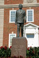 Statue of President Harry Truman outside of courthouse where Truman once served as a judge. Independence, MO.