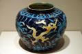 Chinese Ming porcelain vase at St. Louis Art Museum. St Louis, MO.