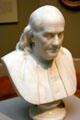 Bust of Benjamin Franklin by Hiram Powers at St. Louis Art Museum. St Louis, MO.