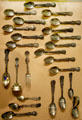 Collection of spoons by Bert Bull made by Eisenstadt from St Louis World's Fair at Missouri History Museum. St Louis, MO.