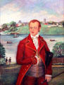 Portrait of August Chouteau at Chatillon-DeMenil Mansion. St. Louis, MO.