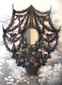 Cast iron mirror frame in form of garlands of flowers at Chatillon-DeMenil Mansion. St. Louis, MO.