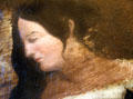 Bear Robe wife of Henri Chatillon painting detail at Chatillon-DeMenil Mansion. St. Louis, MO