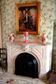 Bedroom fireplace at Chatillon-DeMenil Mansion. St. Louis, MO.
